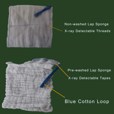 Disposable Lap Sponges Sterile , Surgical Lap Pads Pre Washed / No Washed