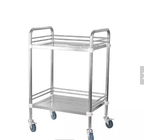 Stainless Steel Detachable Mobile Medical Trolley For Hospital
