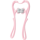 PP and TPR material neck massager blue and pink color easy use six wheel neck and shoulder massager