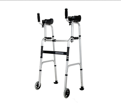 Durable Mat Mobility Walker Rollator Aluminum Folding Light Weight Adjustable