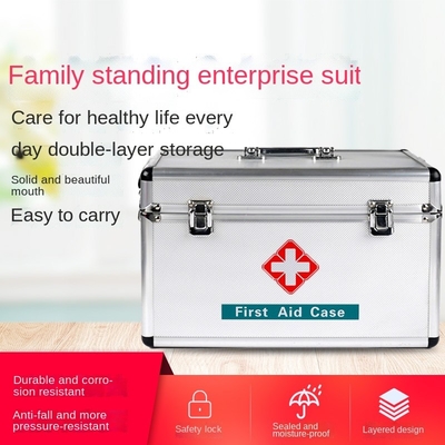 Aluminum First Aid Kit Bag Outdoor Emergency Medical Equipments Car