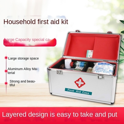 Aluminum First Aid Kit Bag Outdoor Emergency Medical Equipments Car
