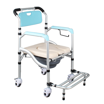 Steel Platic Foldable Toilet Chair Commode Powder Coating