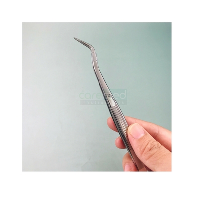 Thumb Operating Stainless Steel Medical Tweezers Serrated Surgical Professional Tweezers | Caremed Instruments