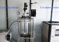 120rpm Chemistry Distiller Glassware Borosilicate Glass Reflux Condenser Tube