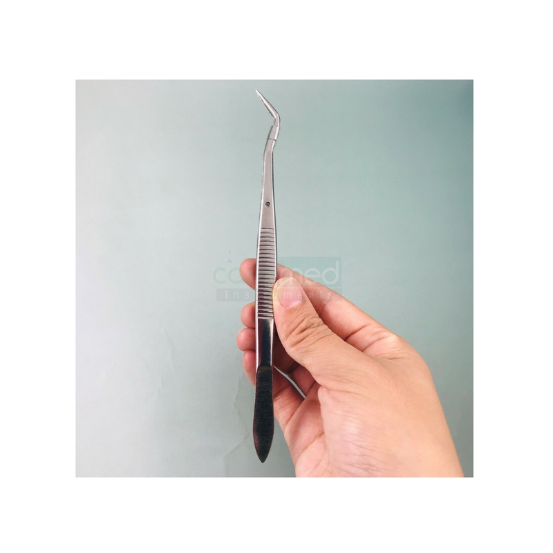 Thumb Operating Stainless Steel Medical Tweezers Serrated Surgical Professional Tweezers | Caremed Instruments