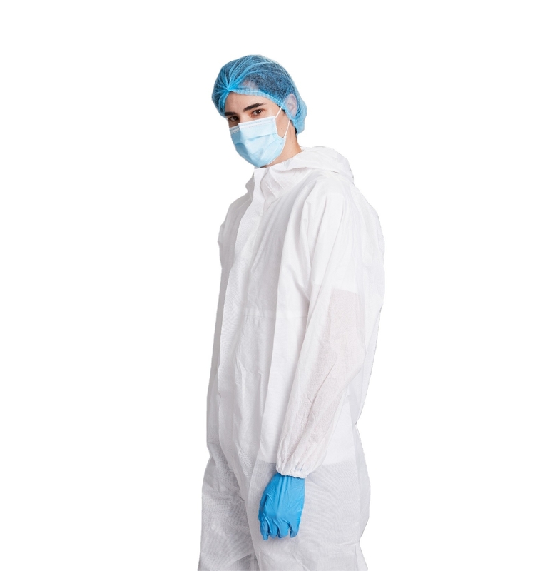 Non Sterile 180cm Disposable PPE Kit Protective Clothing PE