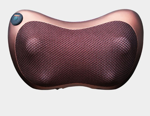 Dual Use Car Home Electric Neck Kneading Massage Pillow 4 Roller Vibrating Shiatsu